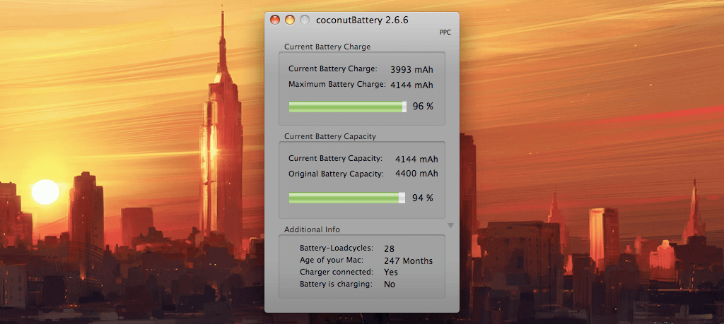 Almost new battery for my iBook G4