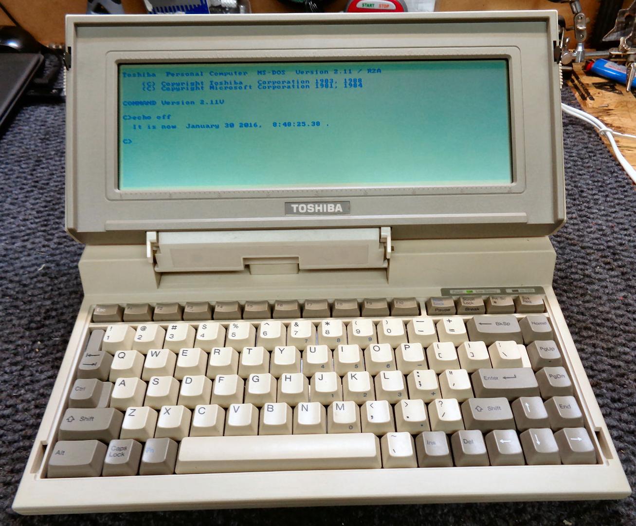 Toshiba T1000, 1987