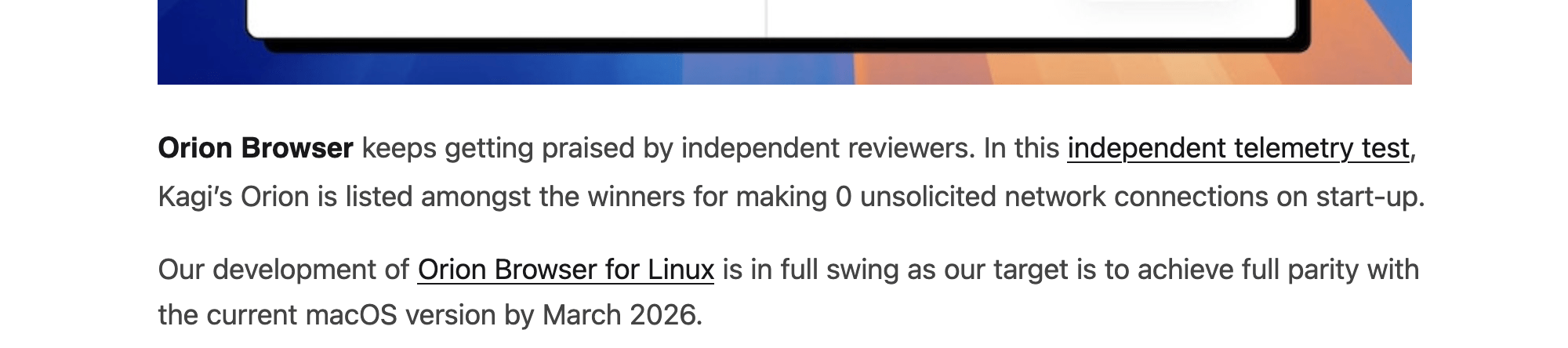 Kagi, Orion, and my humble website