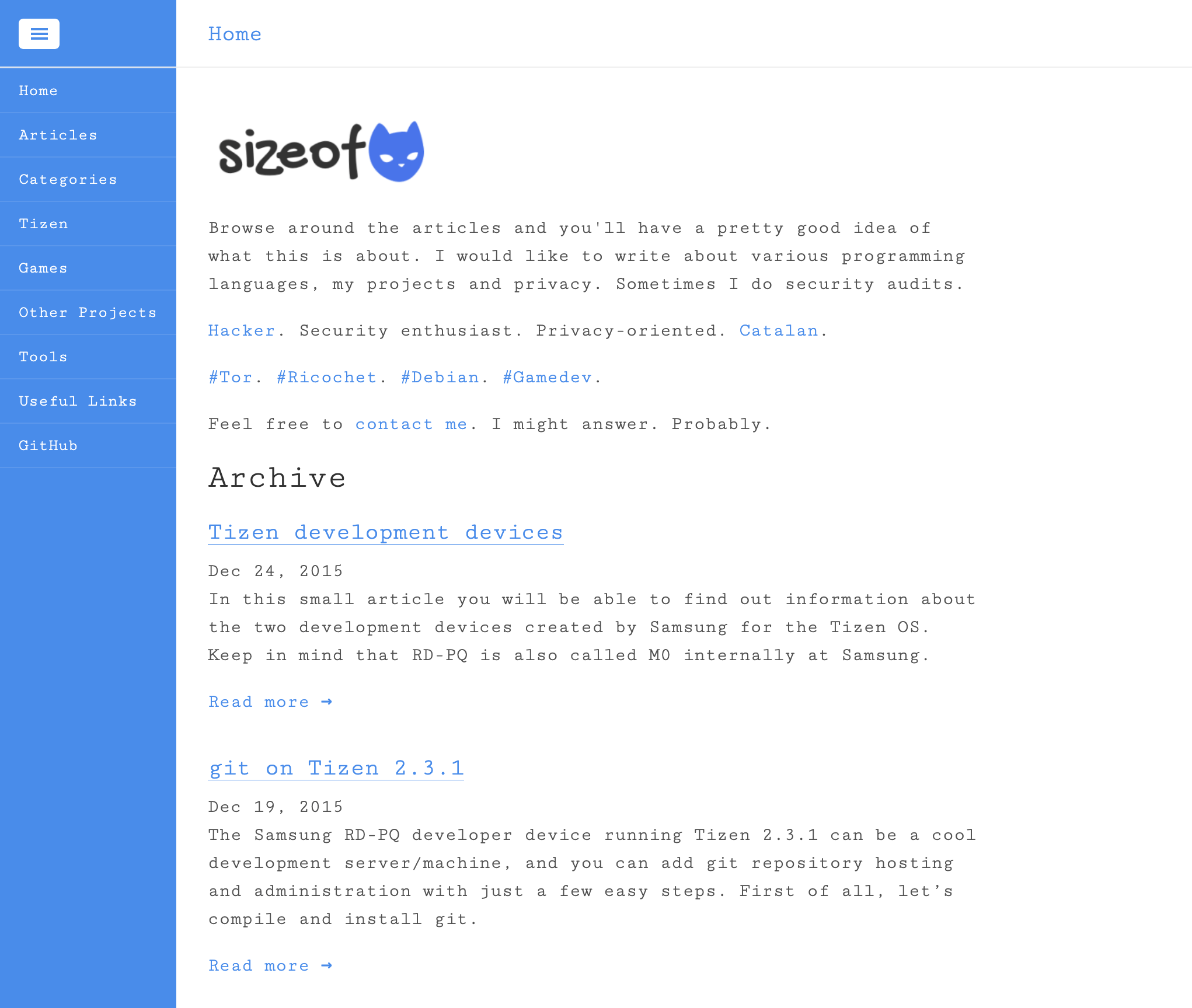 This website in 2015