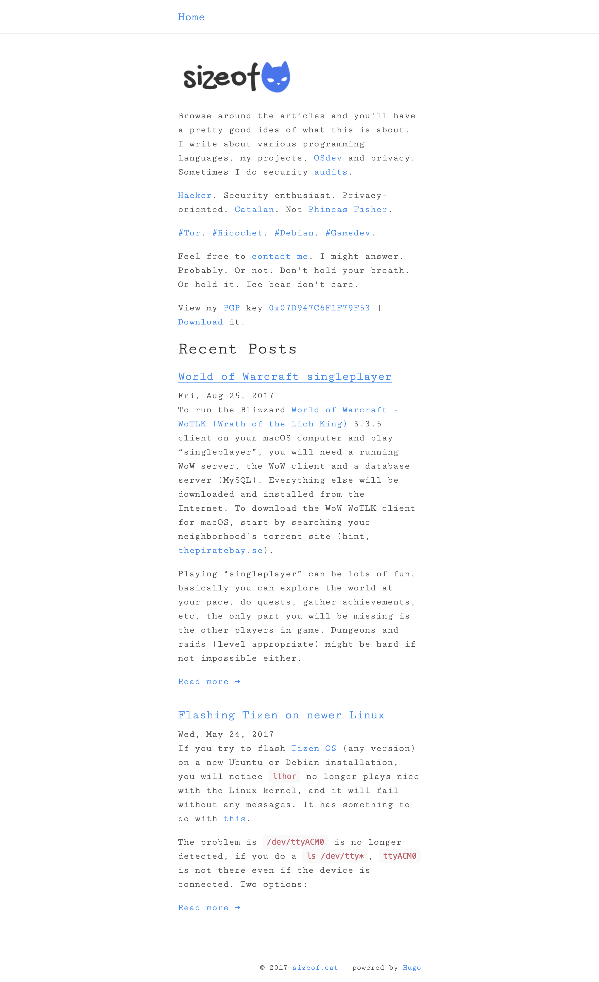 This website in 2017