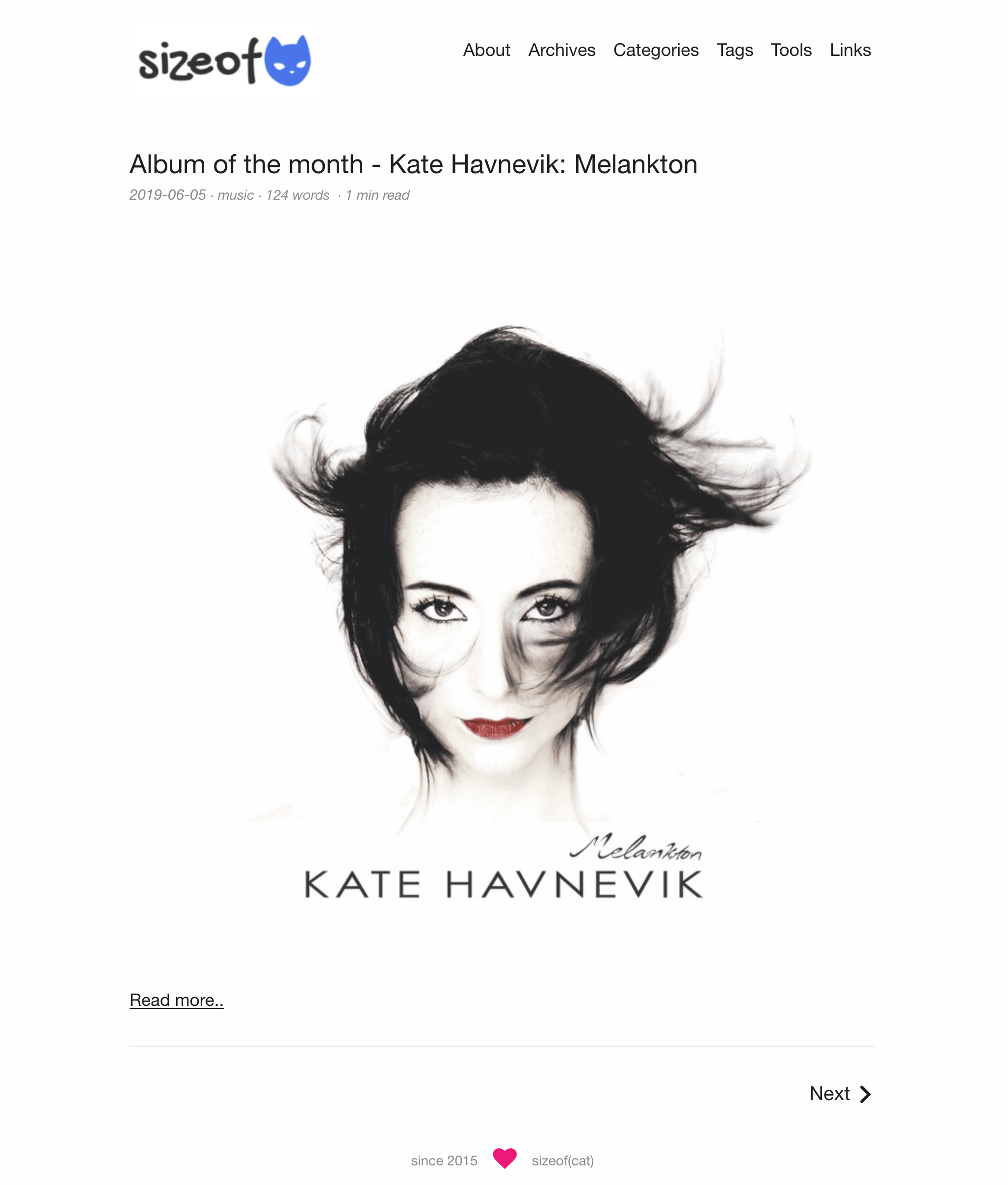 This website in 2019