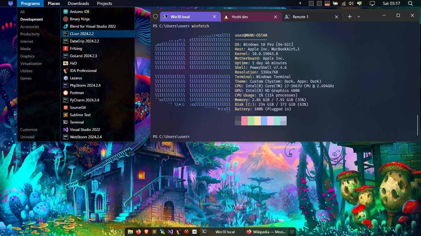 Workspace: Windows 10